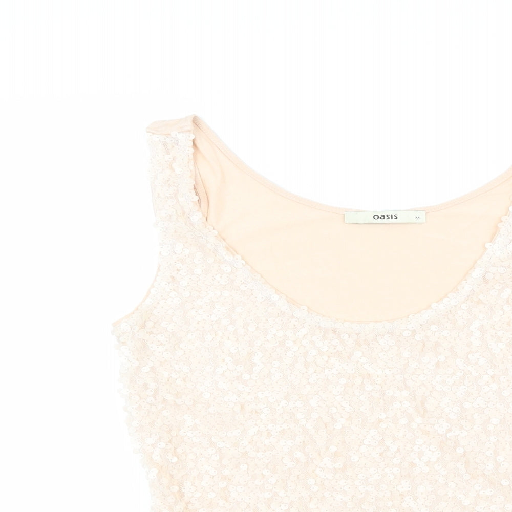 Oasis Womens Pink   Basic Tank Size M