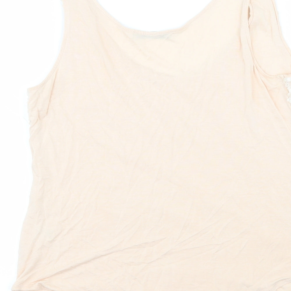 Oasis Womens Pink   Basic Tank Size M