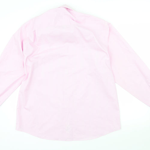 NEXT Mens Pink Check   Dress Shirt Size 17