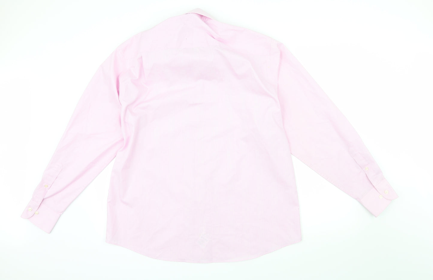 NEXT Mens Pink Check   Dress Shirt Size 17