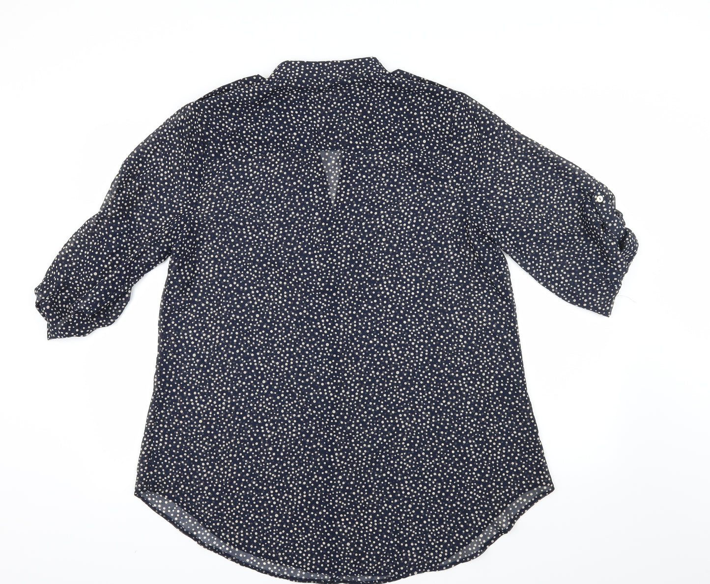 Rogers+Rogers Womens Blue Polka Dot  Basic Blouse Size 18