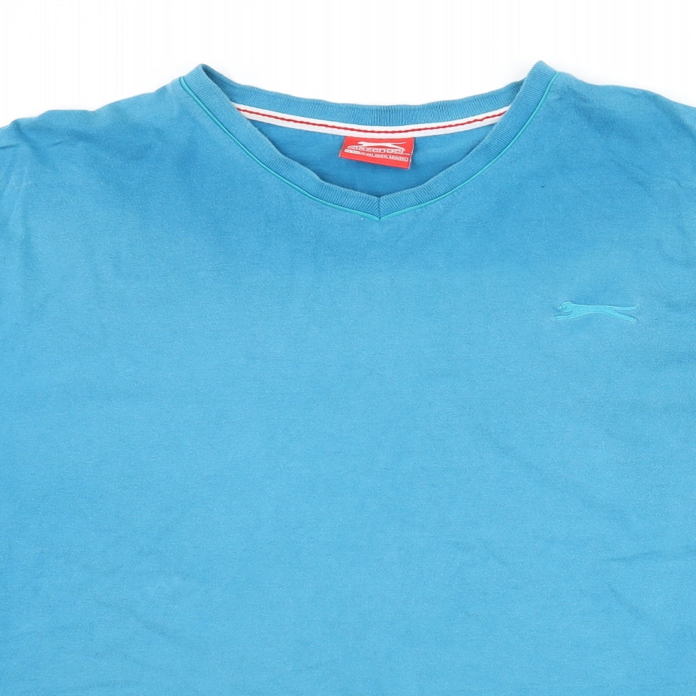 Slazenger Mens Blue    T-Shirt Size 4XL