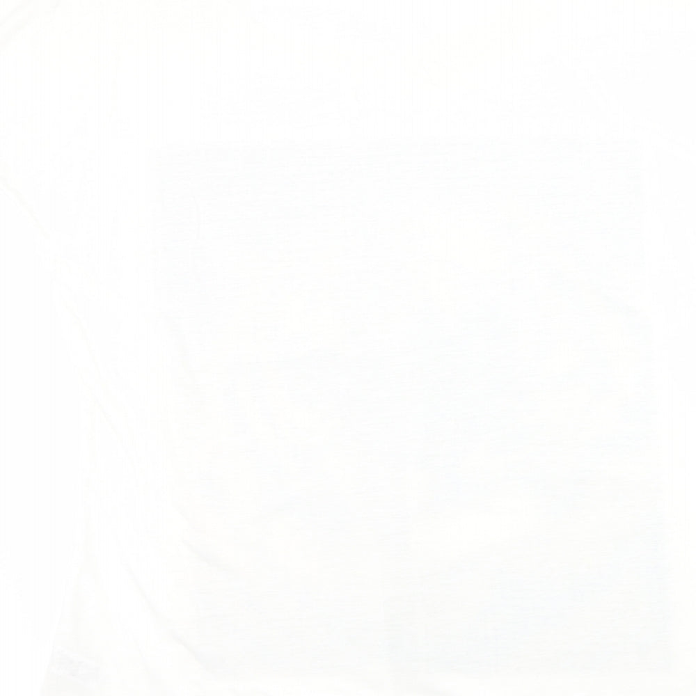 George Womens White   Basic T-Shirt Size 16  - tiger