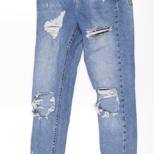 Topshop Womens Blue   Skinny Jeans Size 6 L24 in