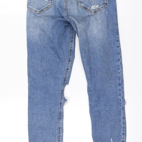 Topshop Womens Blue   Skinny Jeans Size 6 L24 in