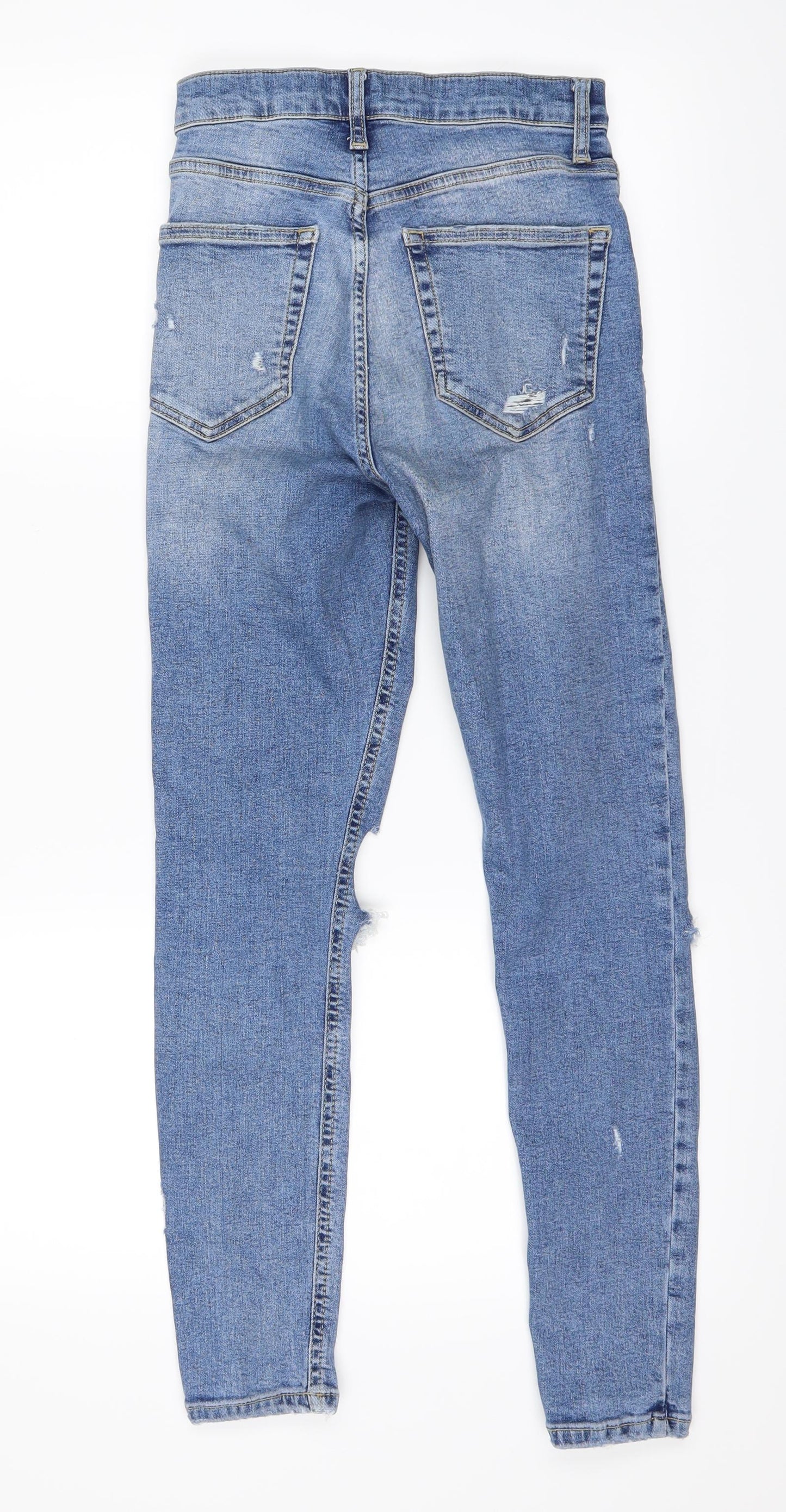 Topshop Womens Blue   Skinny Jeans Size 6 L24 in