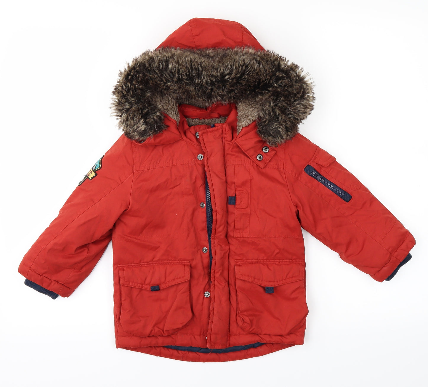 Nutmeg Boys Red   Rain Coat Coat Size 2-3 Years