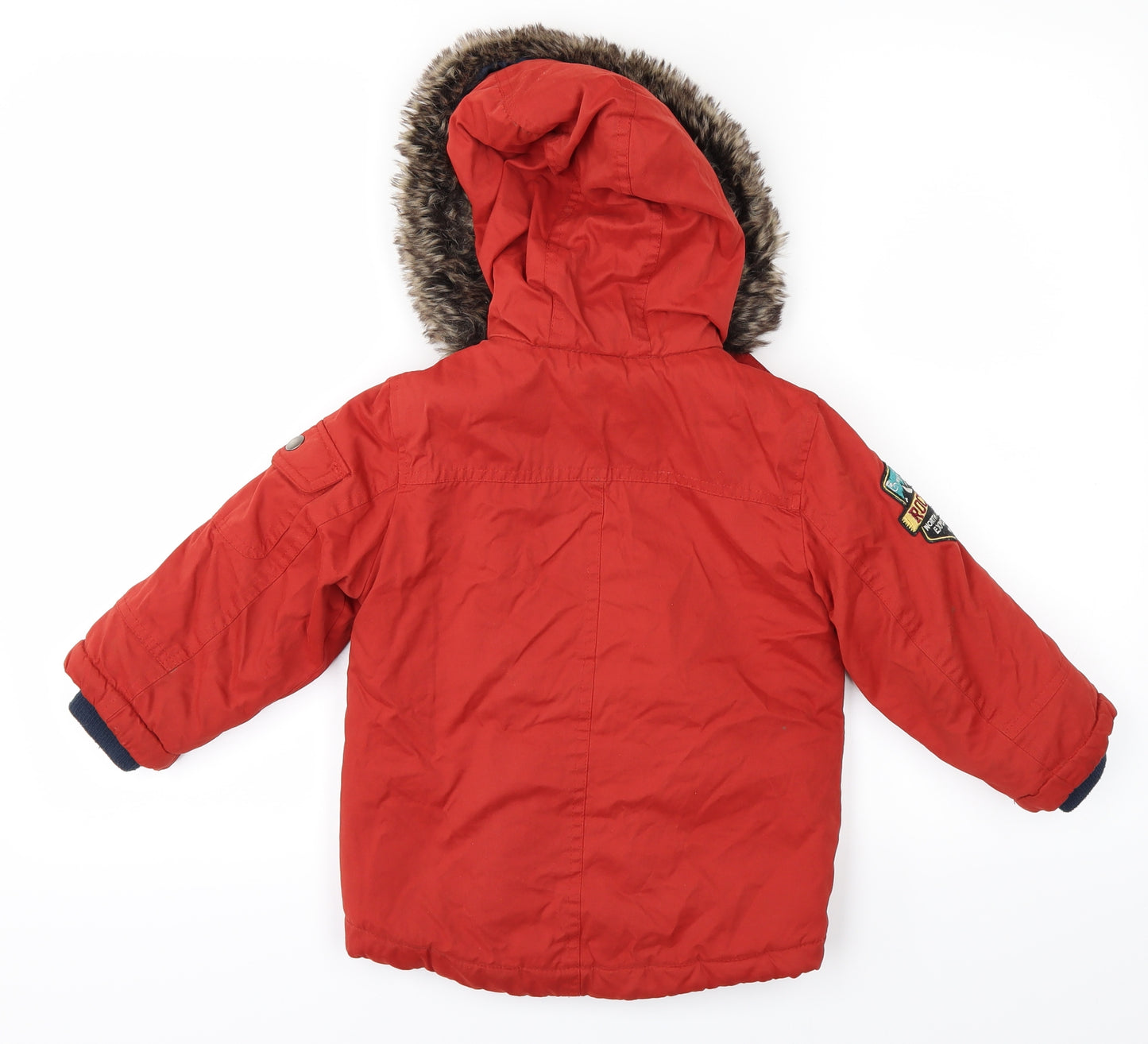 Nutmeg Boys Red   Rain Coat Coat Size 2-3 Years