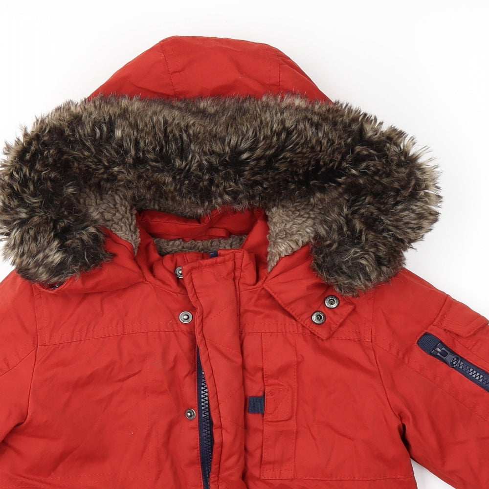 Nutmeg Boys Red   Rain Coat Coat Size 2-3 Years