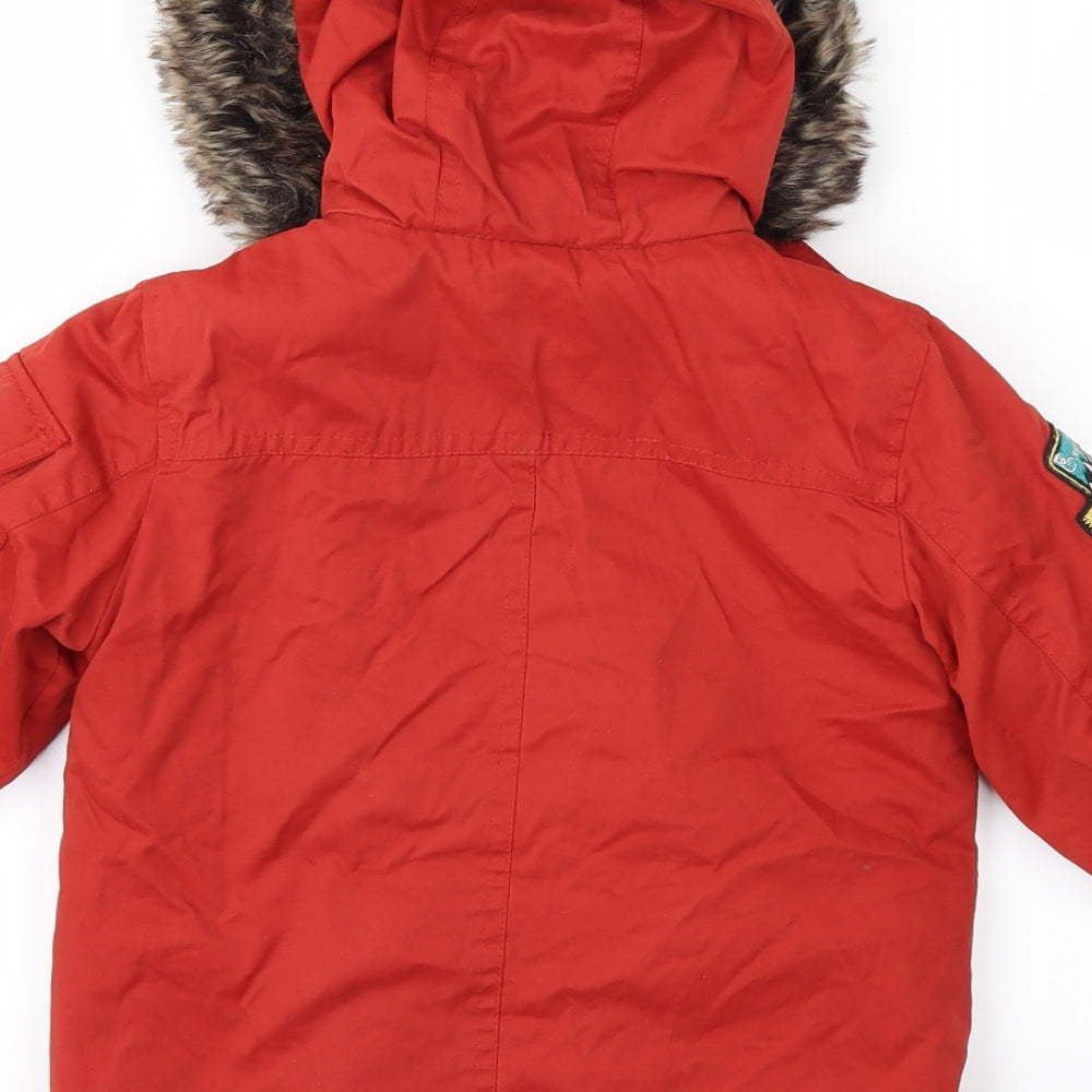 Nutmeg Boys Red   Rain Coat Coat Size 2-3 Years