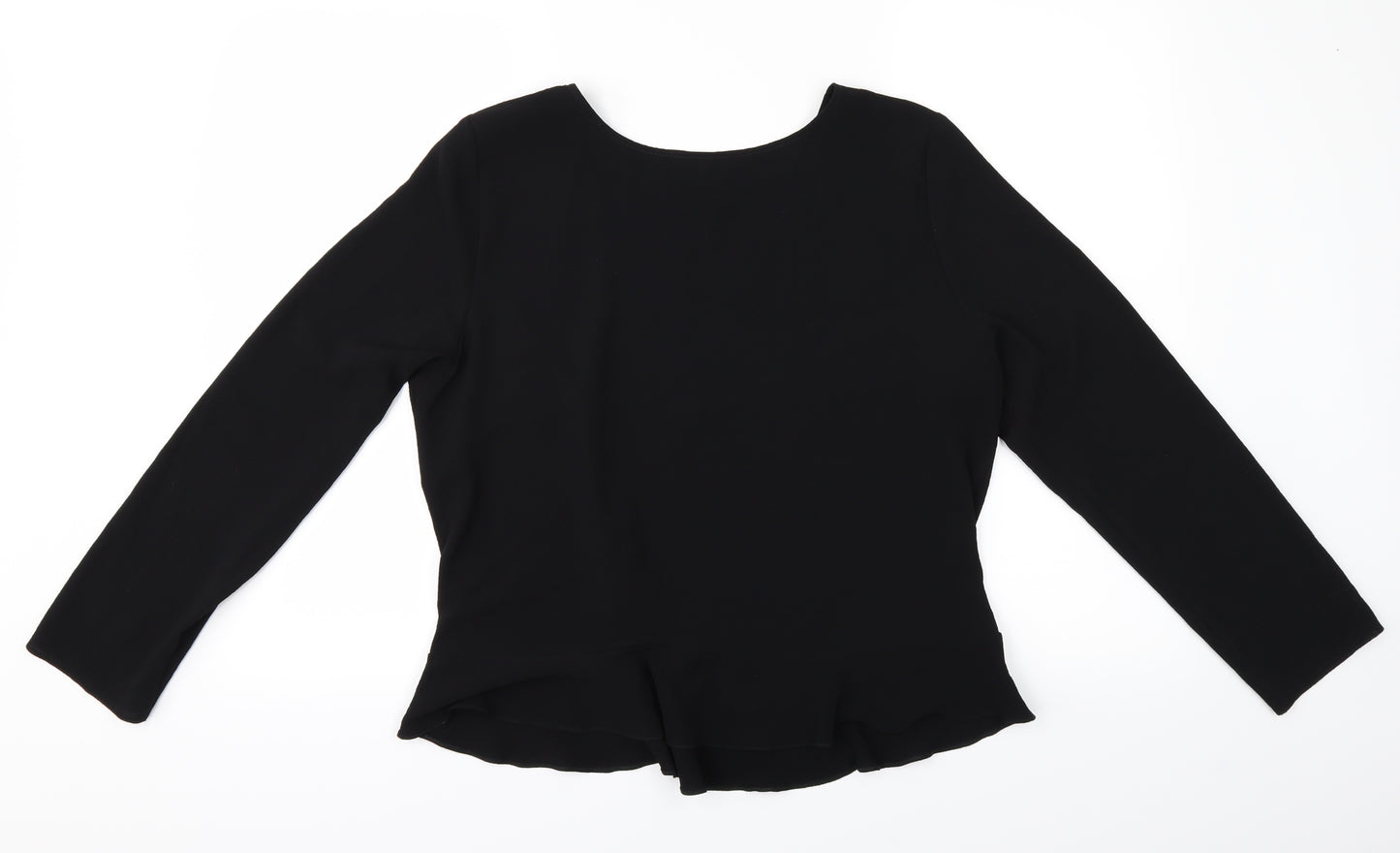 Papaya Womens Black   Basic Blouse Size 14