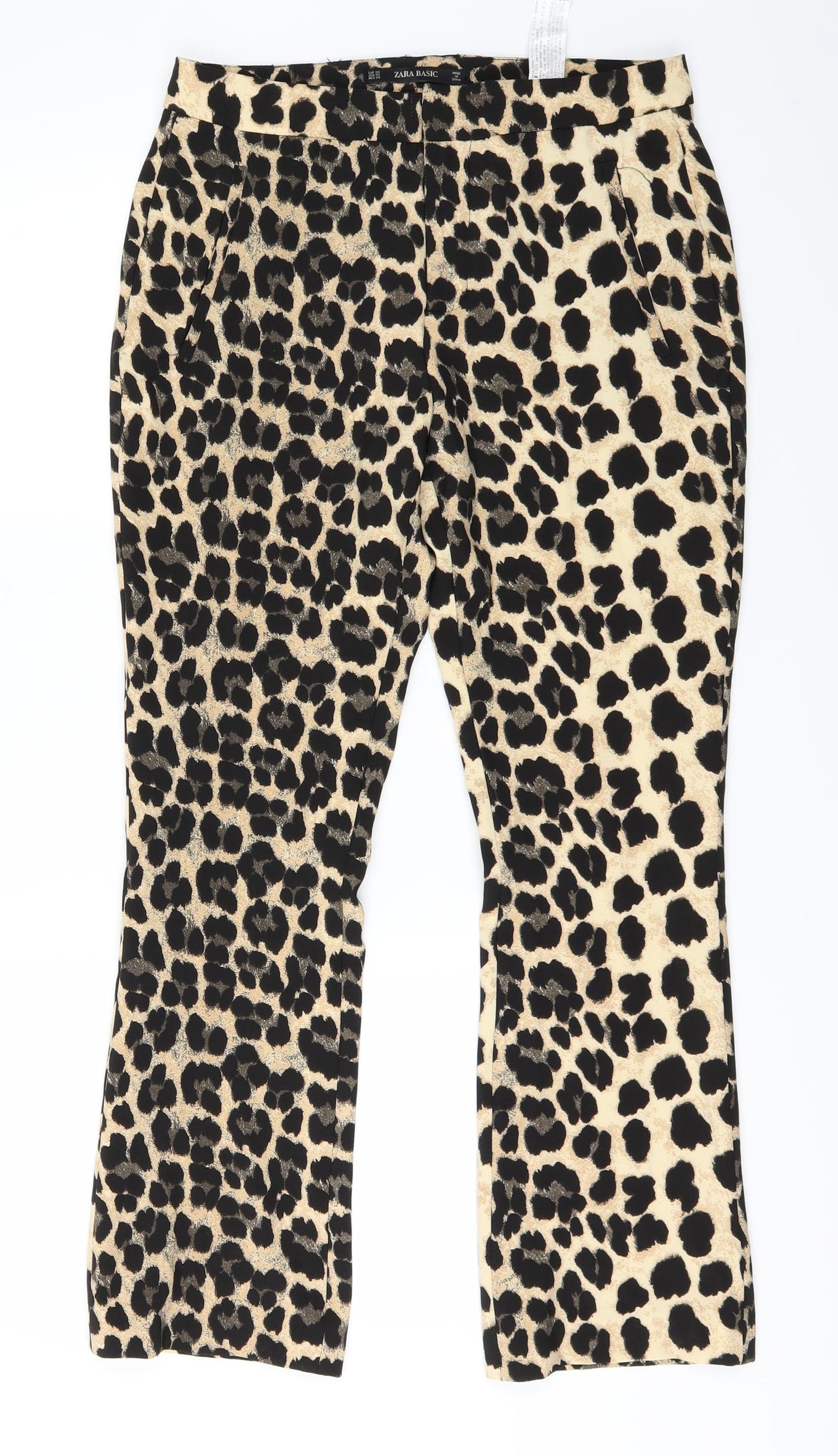 Zara Womens Multicoloured Animal Print  Trousers  Size XS L24 in
