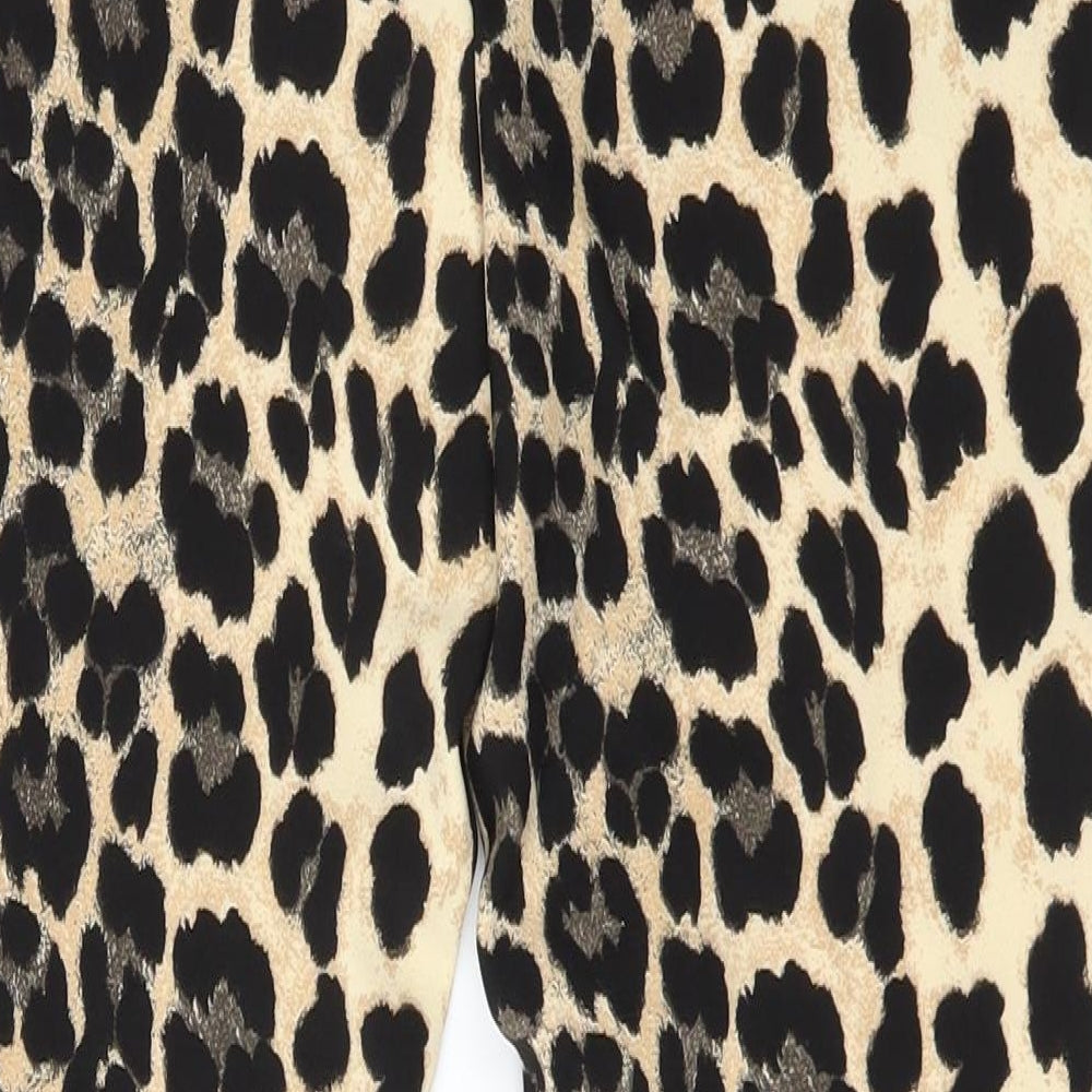 Zara Womens Multicoloured Animal Print  Trousers  Size XS L24 in