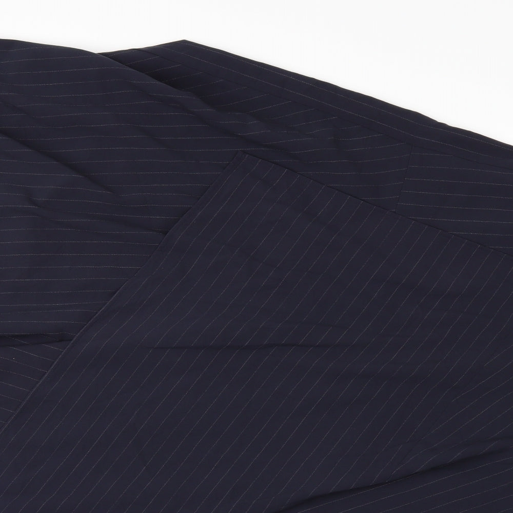 Marks and Spencer Womens Blue Striped  A-Line Skirt Size 20