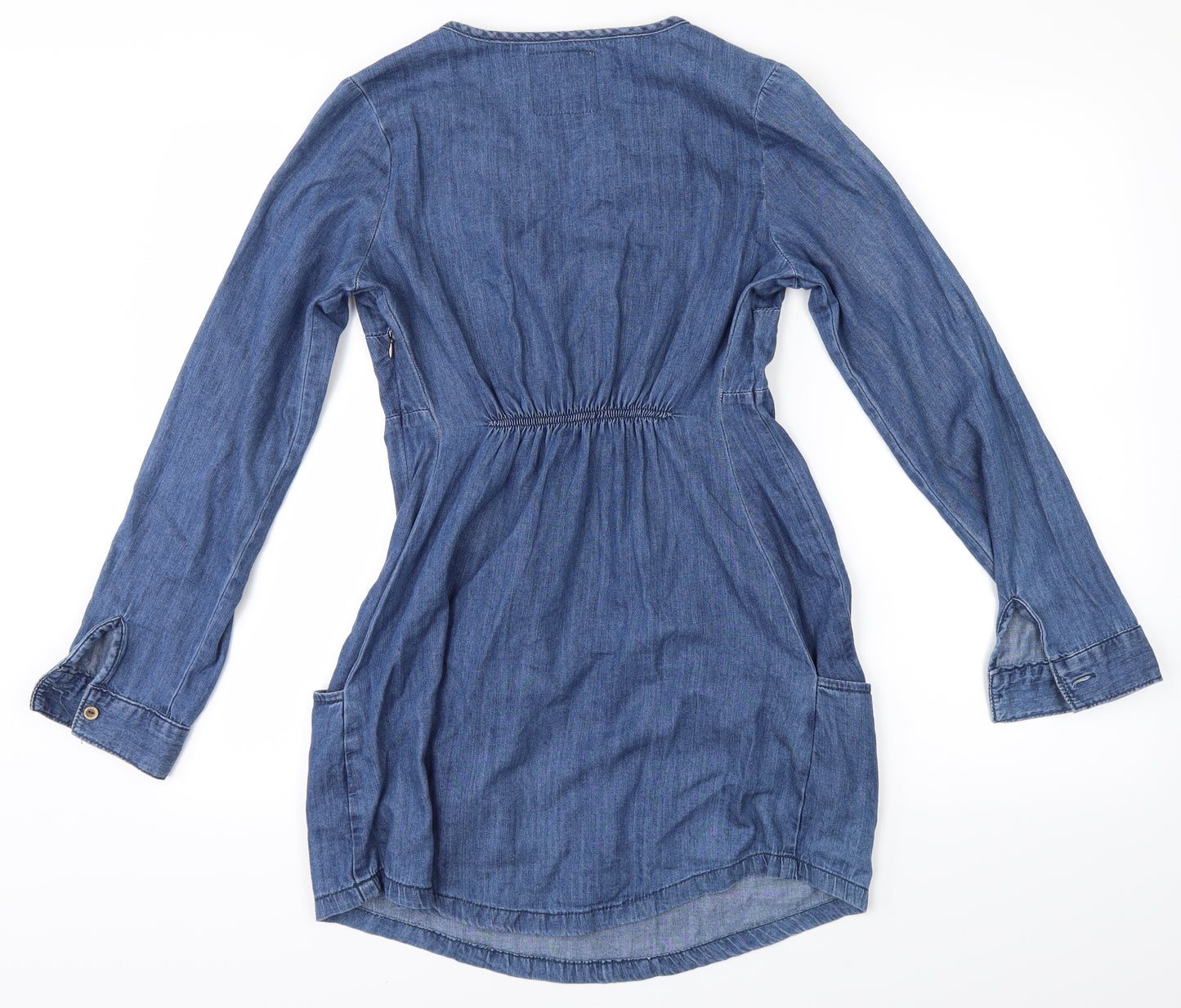 NEXT Womens Blue  Denim Skater Dress  Size 6
