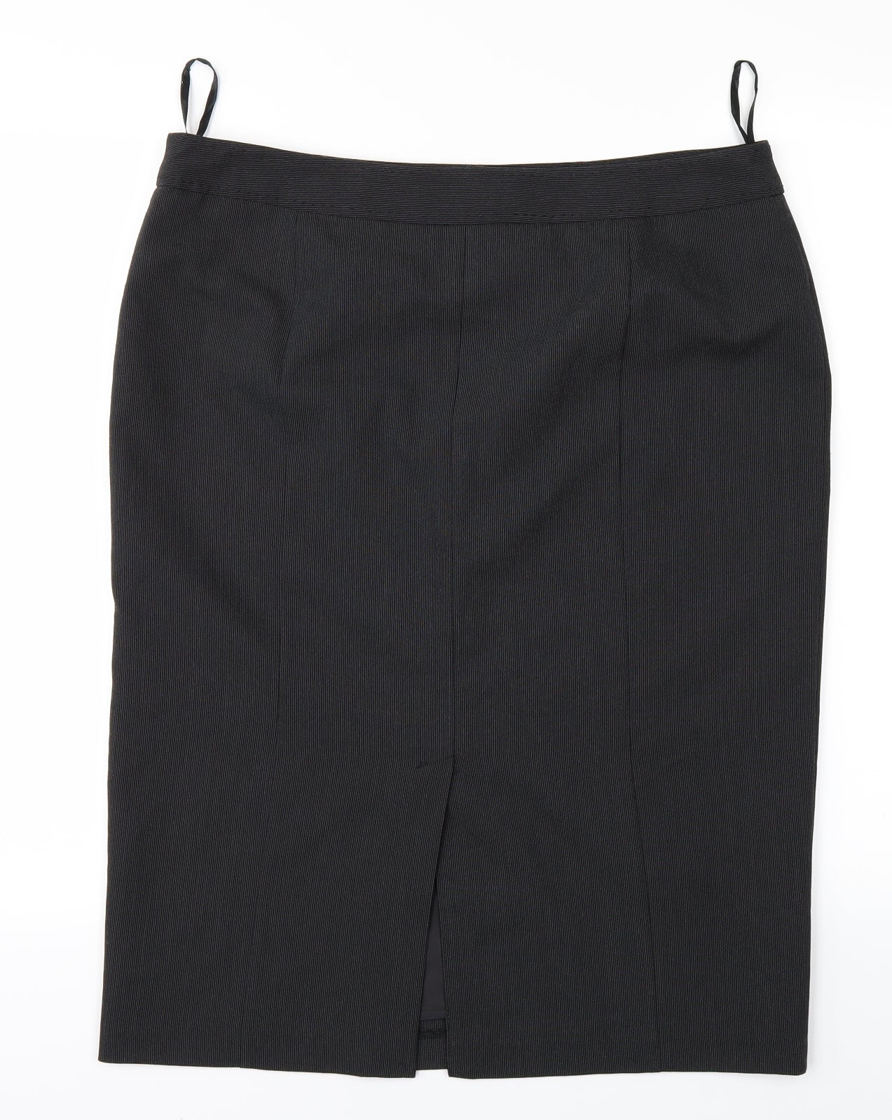 F&F Womens Grey Striped  Straight & Pencil Skirt Size 14
