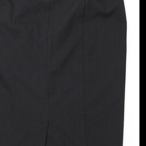 F&F Womens Grey Striped  Straight & Pencil Skirt Size 14