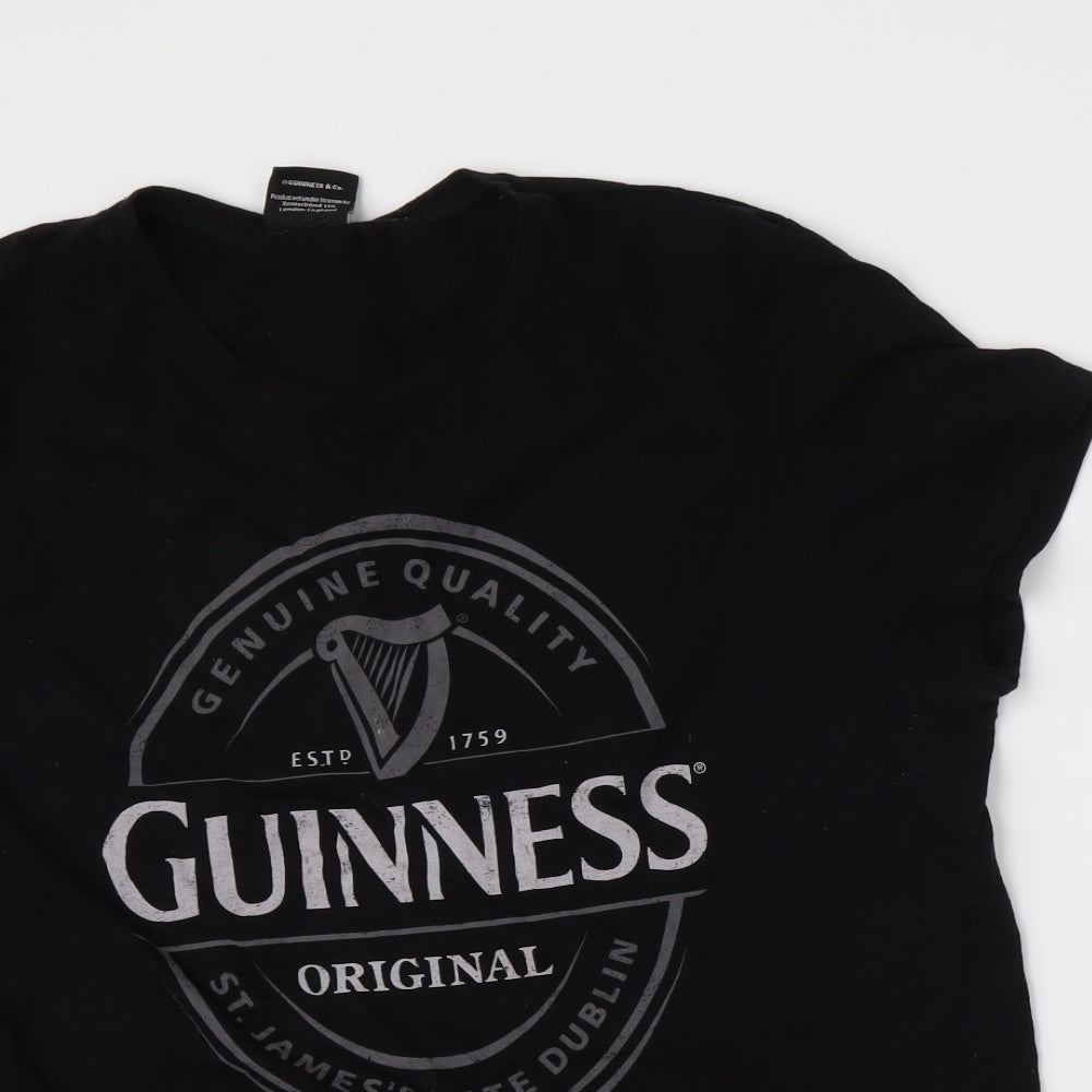 Guinness Mens Black    T-Shirt Size 2XL