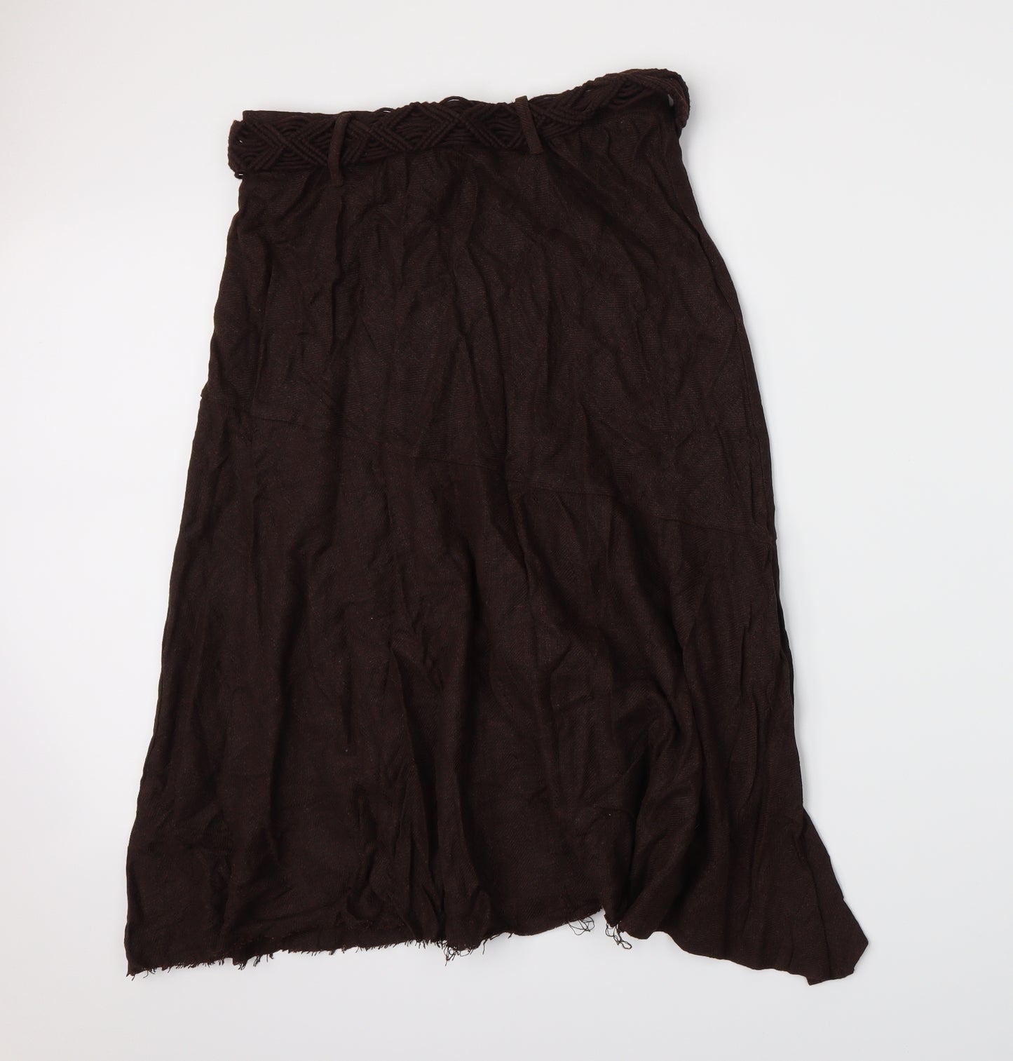 Preworn Womens Brown   A-Line Skirt Size 16