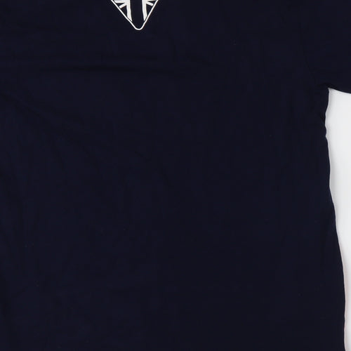 Triumph Motorcycles Mens Blue    T-Shirt Size XL