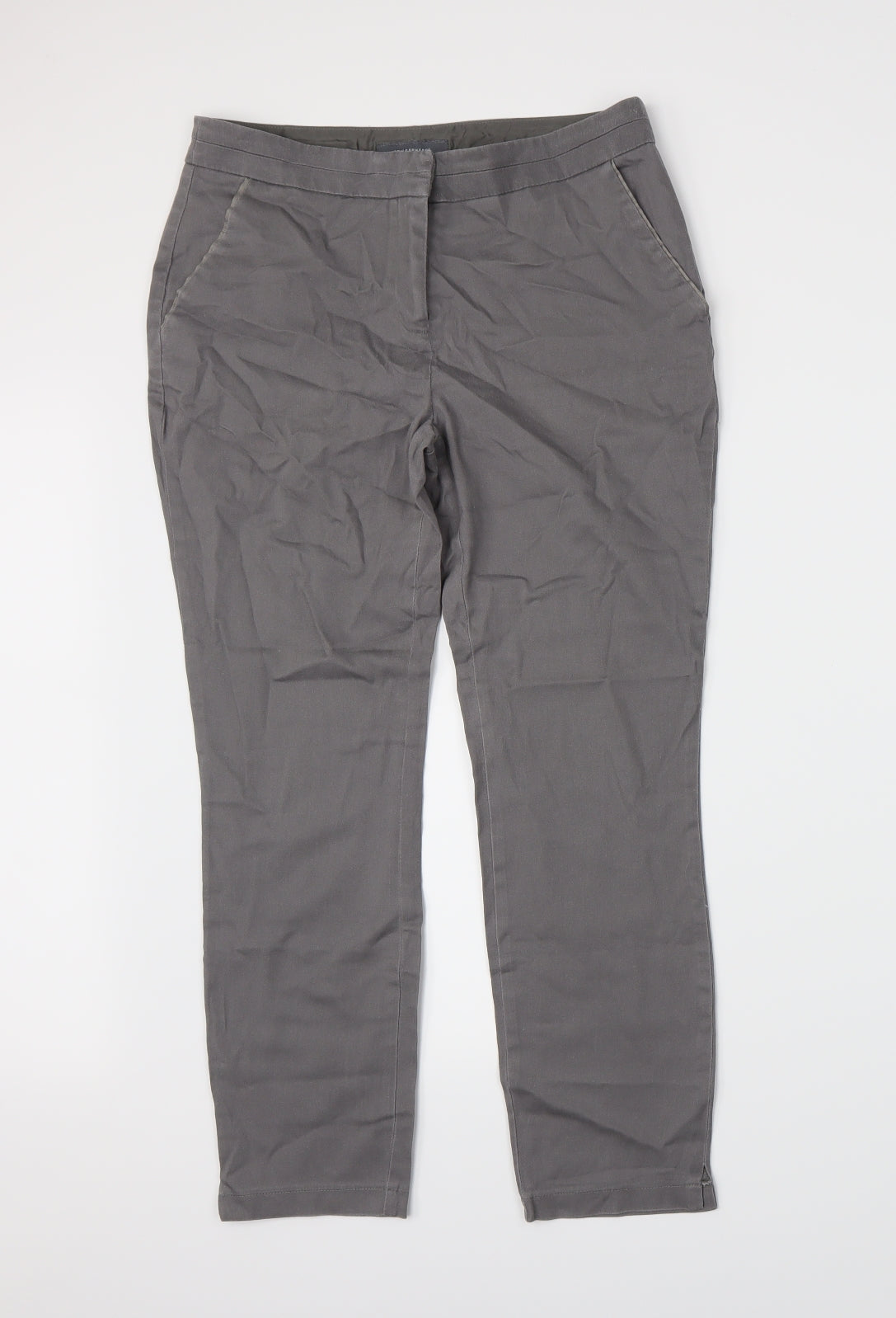 Primark Womens Grey   Trousers  Size 10 L25 in