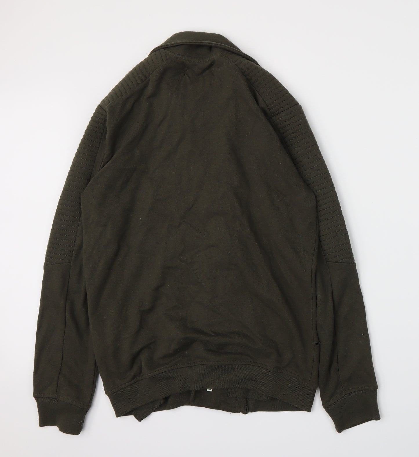 Zara Mens Green  Jersey Gilet Jacket Size M