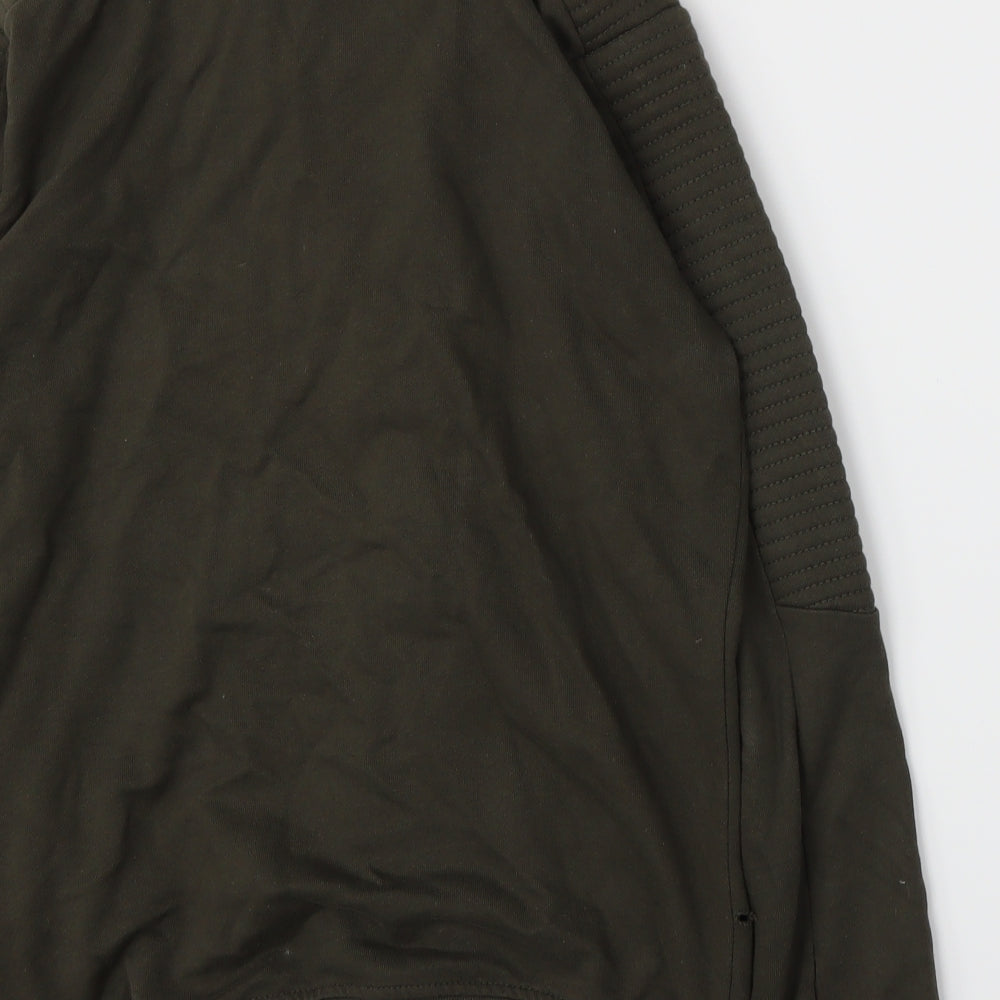 Zara Mens Green  Jersey Gilet Jacket Size M