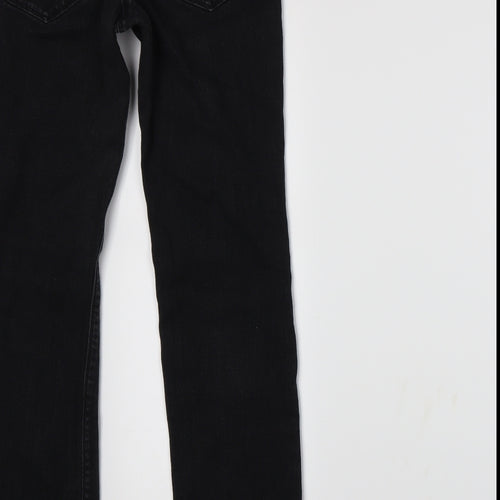 F&F Womens Grey  Denim Straight Jeans Size 10 L28 in