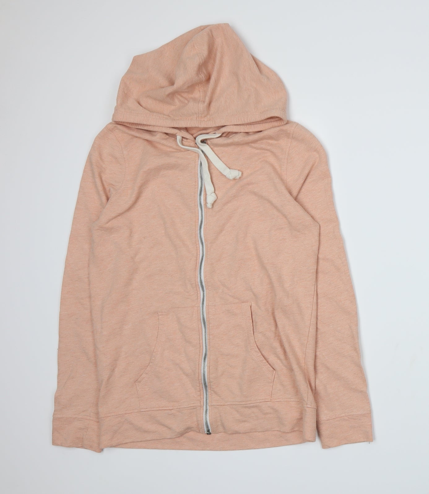 F&F Mens Pink  Jersey Full Zip Hoodie Size S