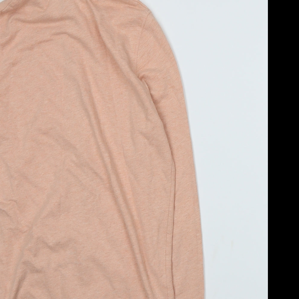 F&F Mens Pink  Jersey Full Zip Hoodie Size S
