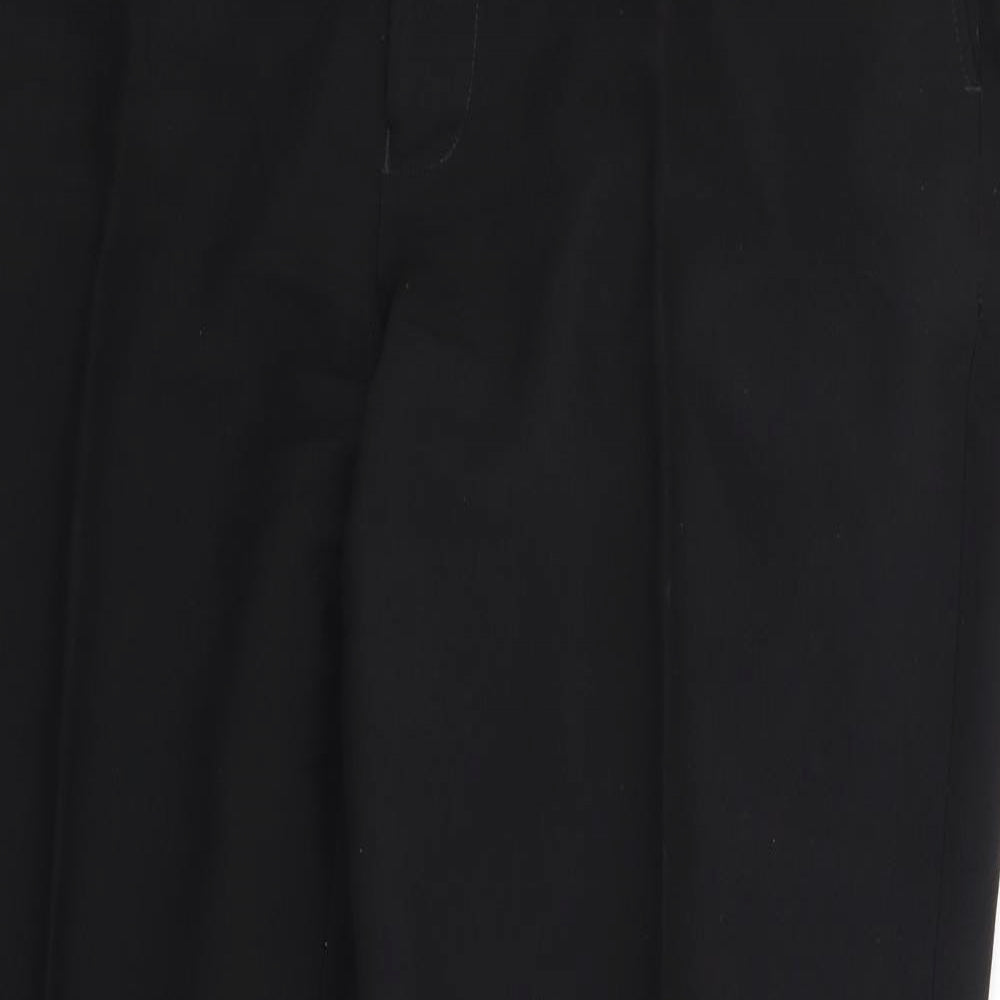 George Mens Black  Rayon Trousers   L29 in