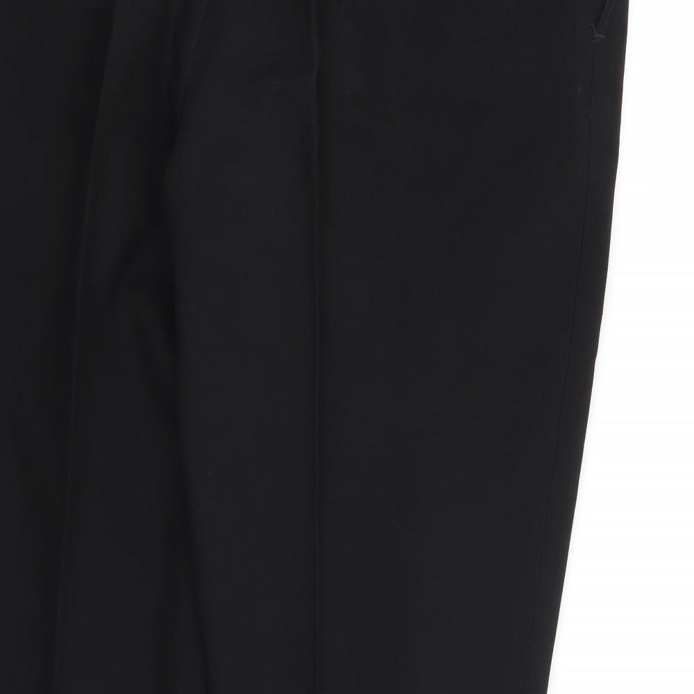 George Mens Black  Rayon Trousers   L29 in