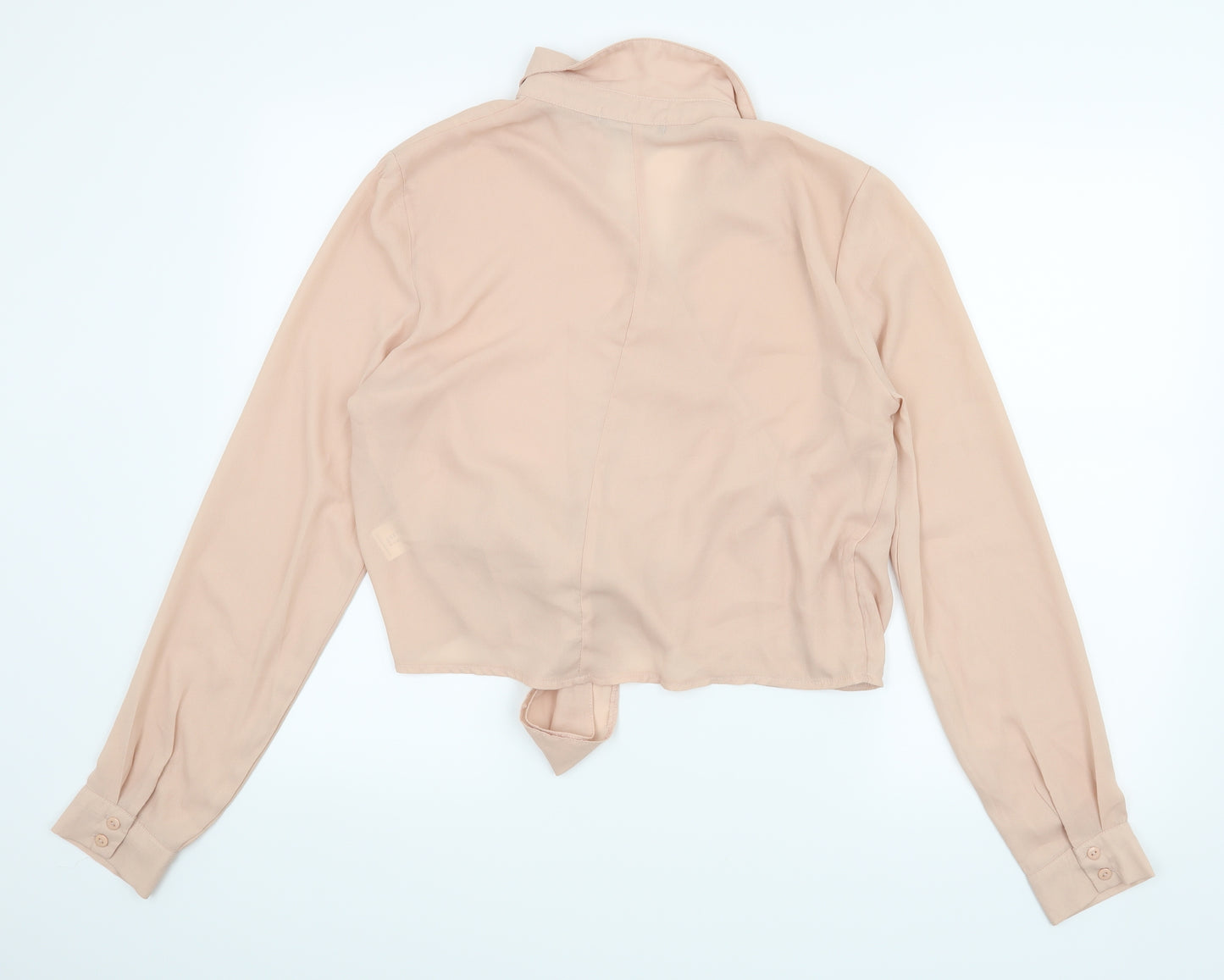 Missguided Womens Pink   Wrap Blouse Size 12