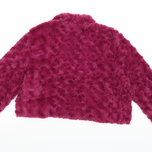 Nina Leonard Womens Pink   Shrug Jumper Size M