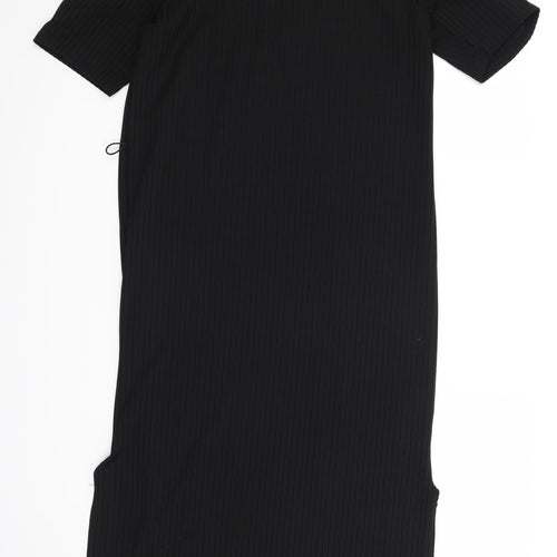 So Fabulous Womens Black   T-Shirt Dress  Size 14