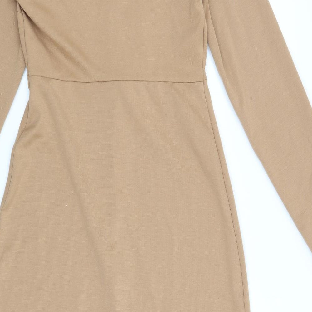 Primark Womens Brown   Shirt Dress  Size 8