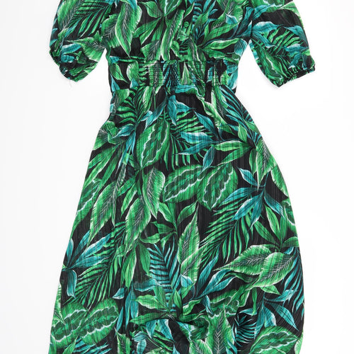 F&F Womens Green Floral  Maxi  Size 6