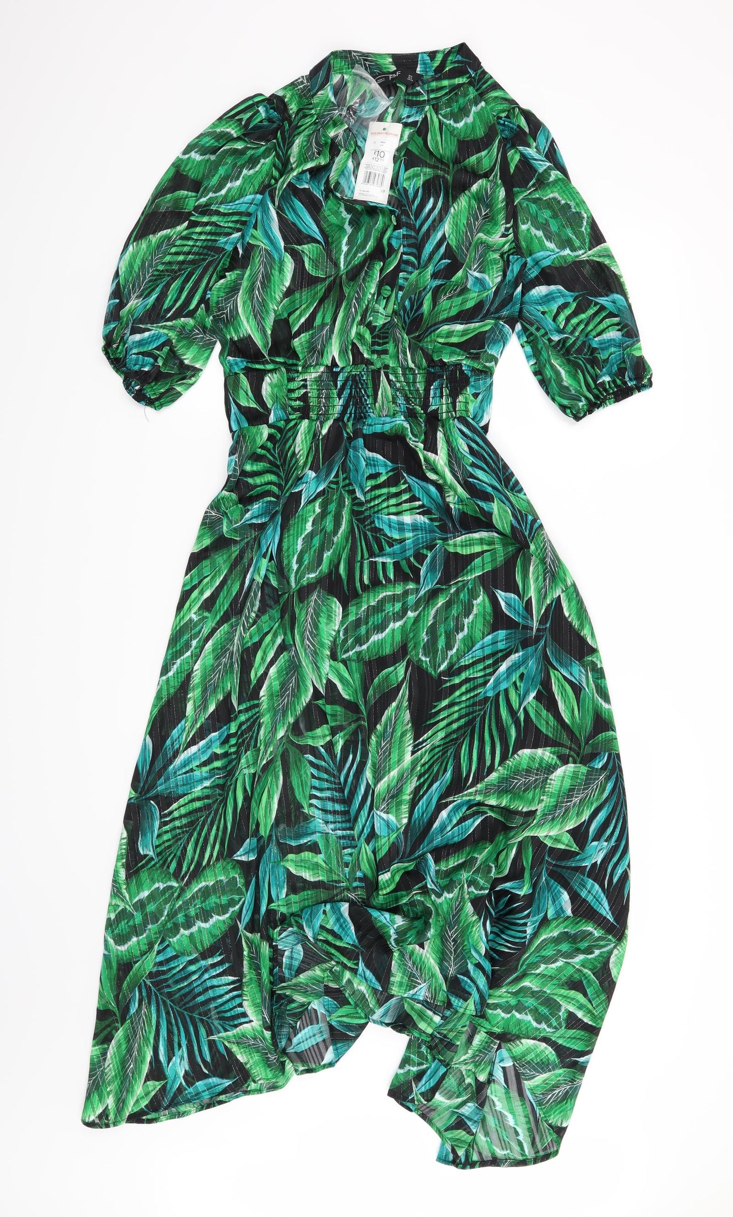 F&F Womens Green Floral  Maxi  Size 6