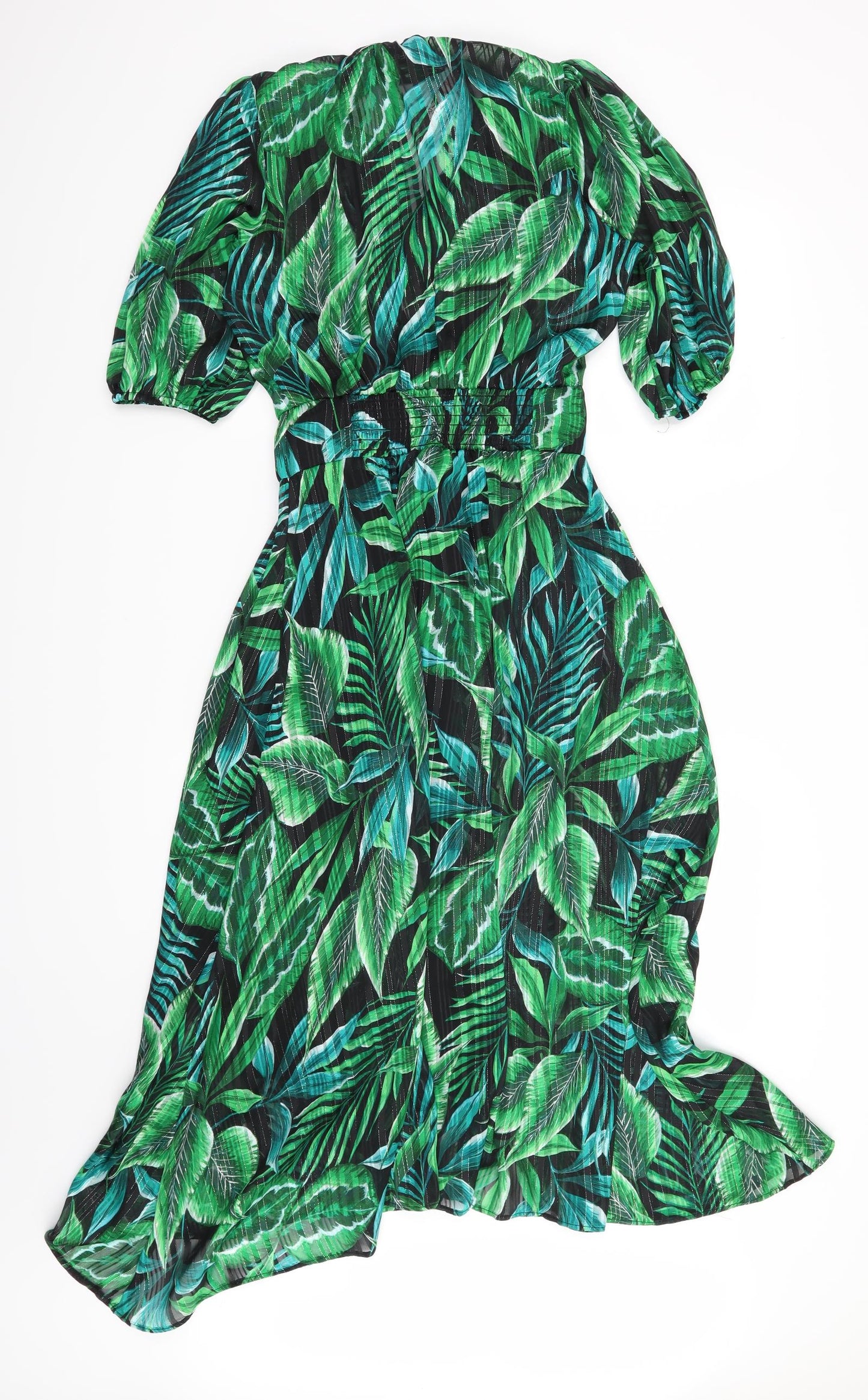 F&F Womens Green Floral  Maxi  Size 6