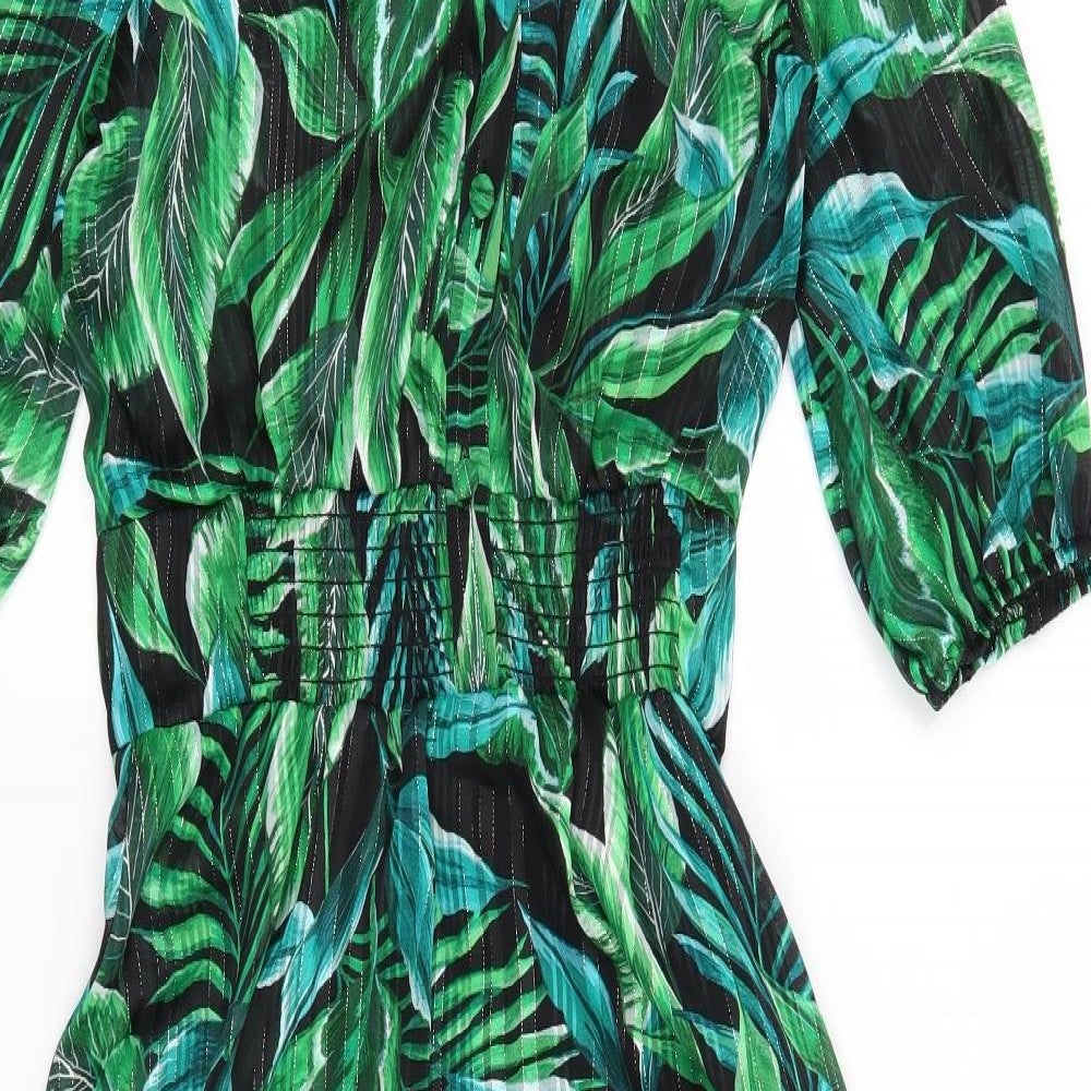 F&F Womens Green Floral  Maxi  Size 6
