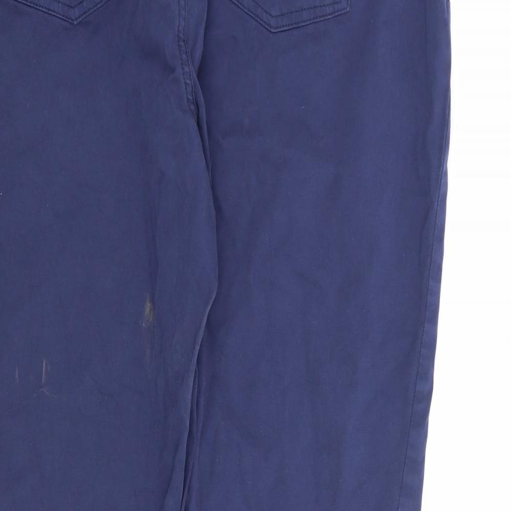 Marks and Spencer Womens Blue   Trousers  Size 18 L27 in