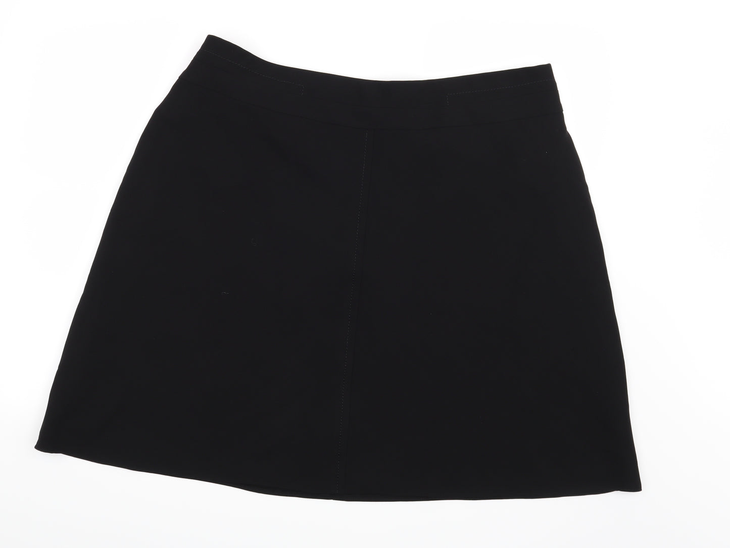 Marks and Spencer Womens Black  Rayon A-Line Skirt Size 20