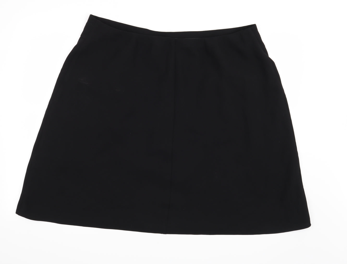 Marks and Spencer Womens Black  Rayon A-Line Skirt Size 20