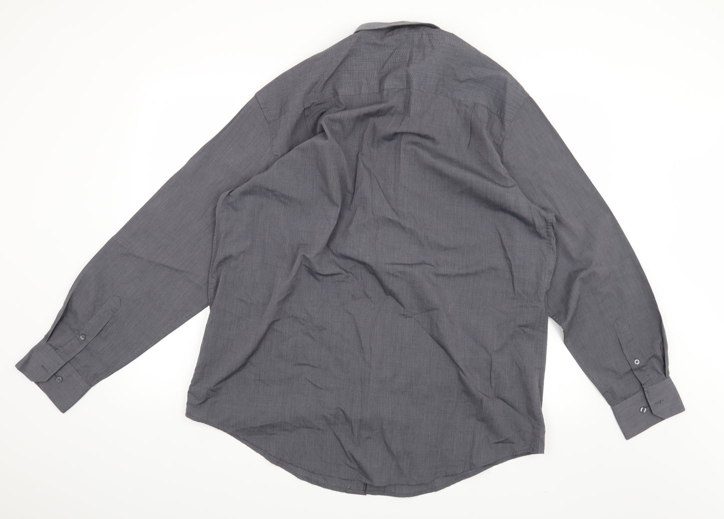 F&F Mens Grey    Dress Shirt Size 17