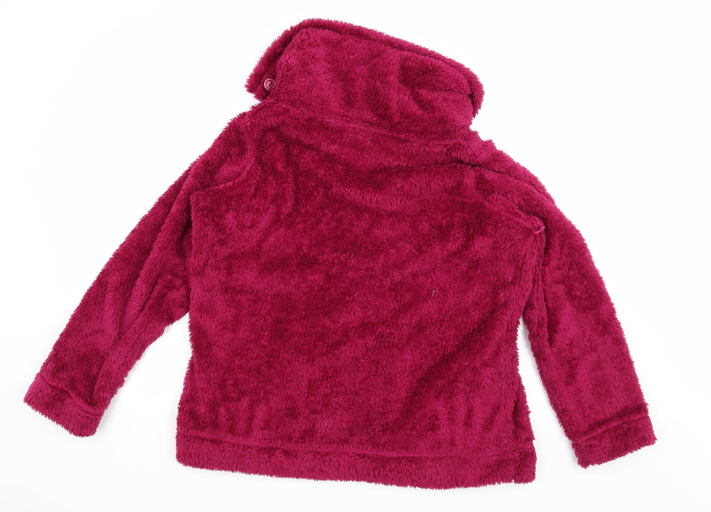 F&F Womens Pink  Fleece Top Pyjama Top Size 12