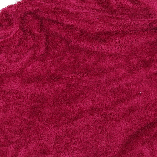 F&F Womens Pink  Fleece Top Pyjama Top Size 12