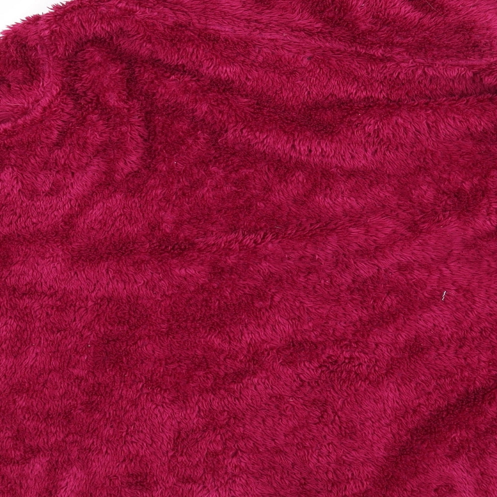 F&F Womens Pink  Fleece Top Pyjama Top Size 12