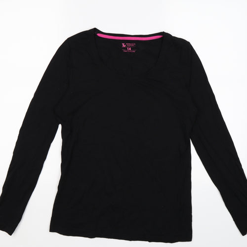 TU Womens Black   Basic T-Shirt Size 14