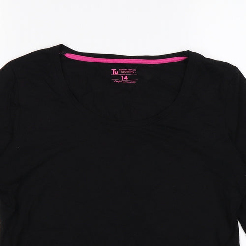 TU Womens Black   Basic T-Shirt Size 14