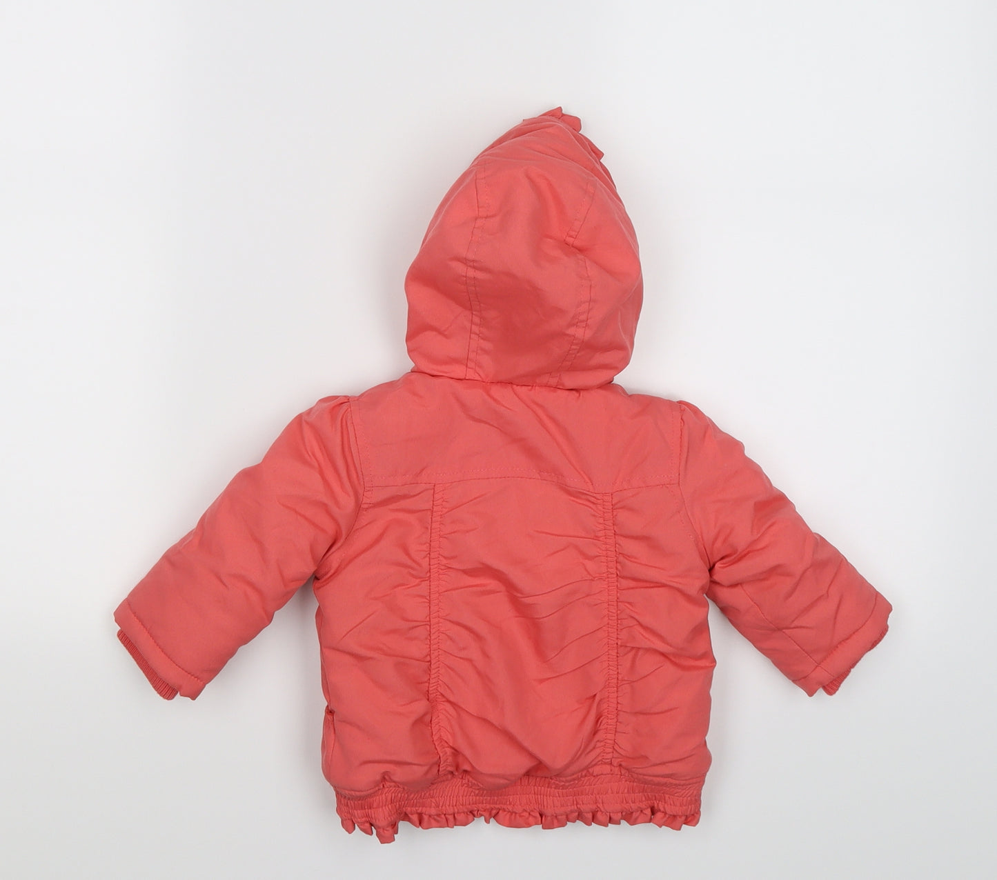 tesco Girls Pink   Parka Coat Size 6-9 Months